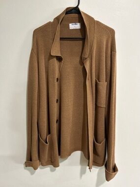 Old Navy Camel Ribbed Knit Cardigan